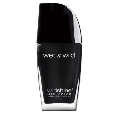 Wet N Wild Wildshine Nail Colour- Black Creme E485D
