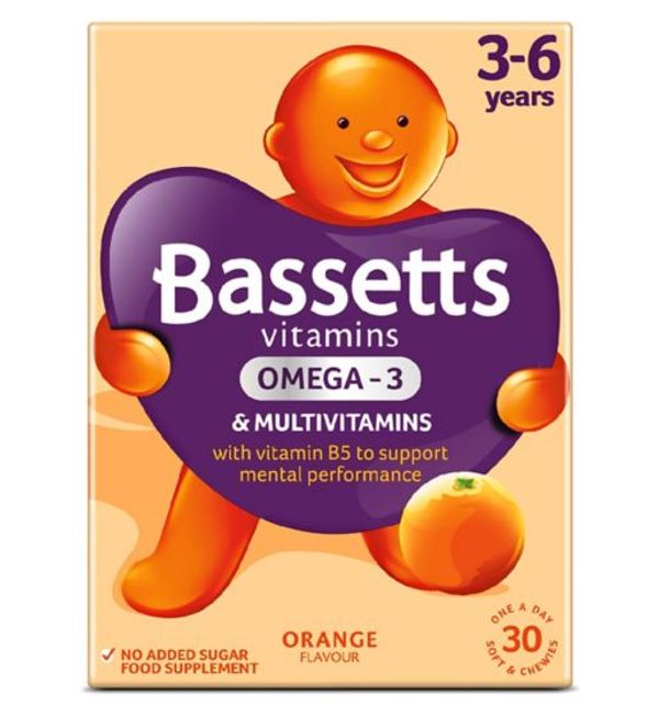 Bassetts Vits 3-6 Multivits/Omeg3