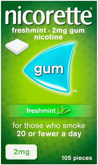 Nicorette Chewing Gum 2mg (Freshmint) 105 pieces