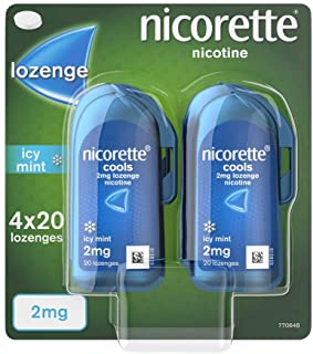 Nicorette Cools Lozenges 2mg Icy Mint 80 Pcs