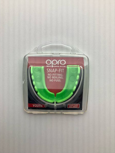 Opro Snap Fit Junior Mouthguard Green