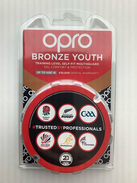 Opro Self-Fit Bronze Youth Mouthguard- Red