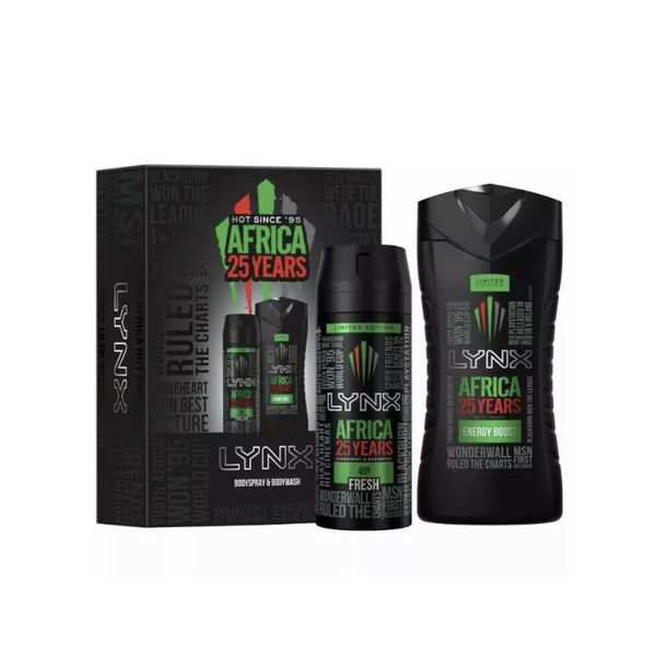 Lynx Africa Body Spray/Wash Gift Set