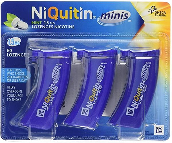 Niquitin Minis Nicotine Lozenges 1.5mg Mint