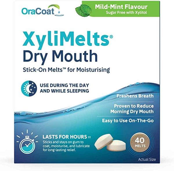 Oracoat Xylimelts Dry Mouth Relief Mild-Mint Flavor