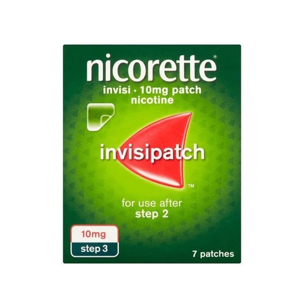 Nicotine Nicorette Invisipatch 10mg 7 Patches
