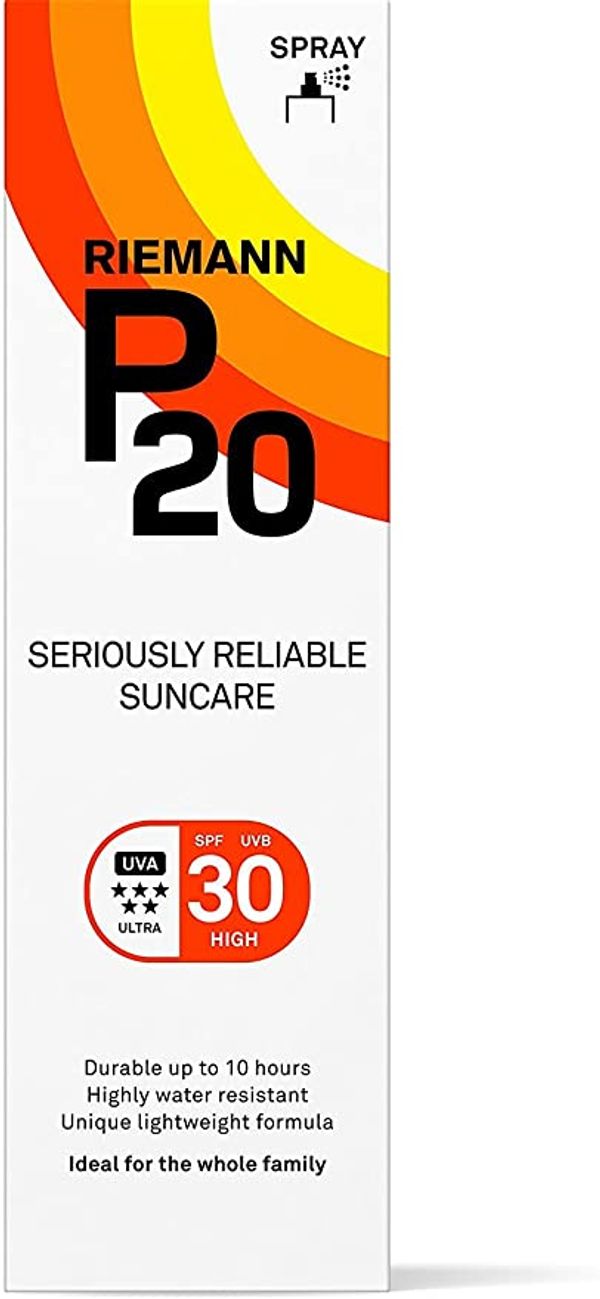 Riemann P20 Sunscreen Spray SPF 30 100ml packaging