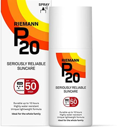 Riemann P20 Sunscreen SPF 50 Spray packaging