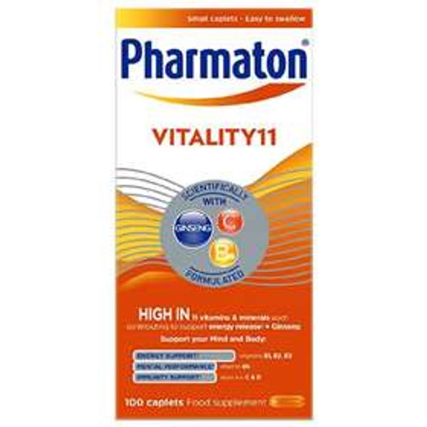 Pharmaton Vitality 11 Multivitamin 100 Caplets