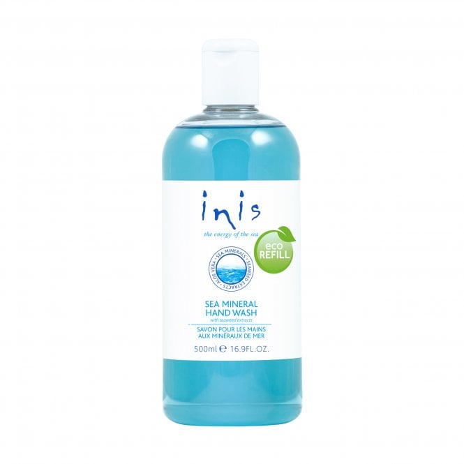 inis Sea Mineral Hand Wash 500ml Image of front of packaging.